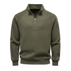 Sweatshirt — Stand-Collar Half-Zip — main view