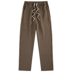 Track Pants — Cotton Terry Side-Stripe Pants — main view