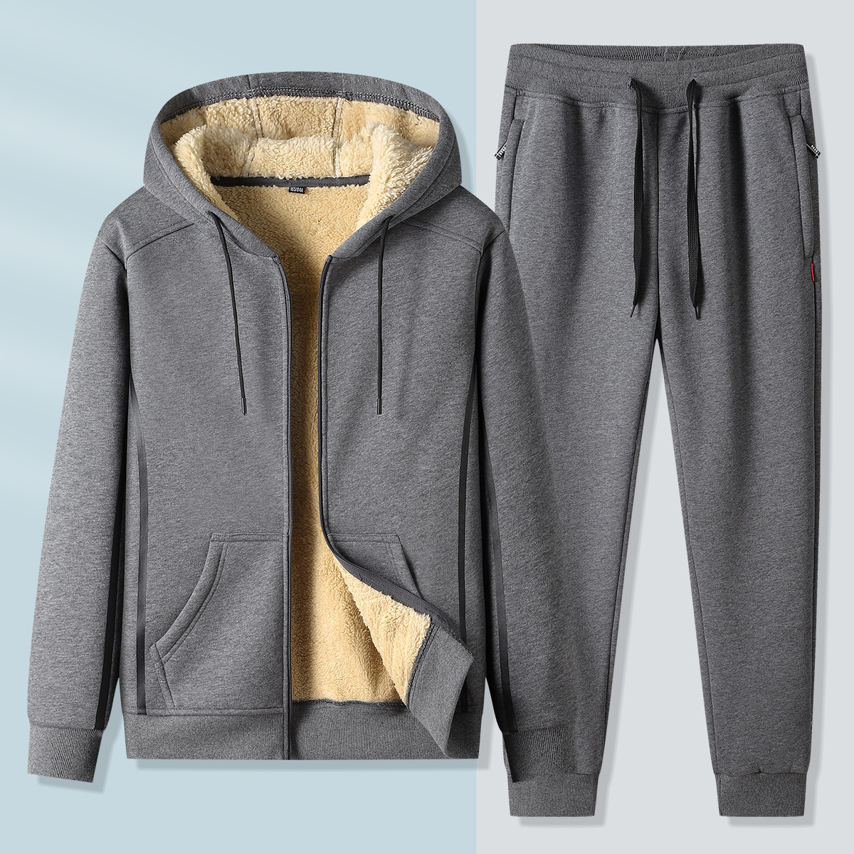 Matching Set — Lined Zip Hoodie & Pants — main view