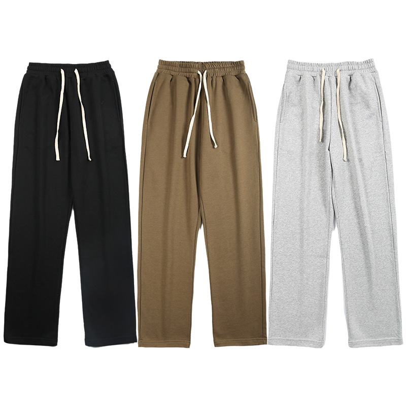 Sweatpants — Draped Straight-Leg Drawstring Pants — main view