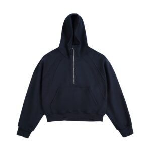 Hoodie — Cropped-Length Half-Zip Pullover — main view
