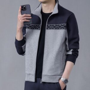 Matching Set — Patterned Zip Top & Pants — main view