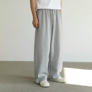 Sweatpants — Wide-Leg Cotton-Blend Pants — main view
