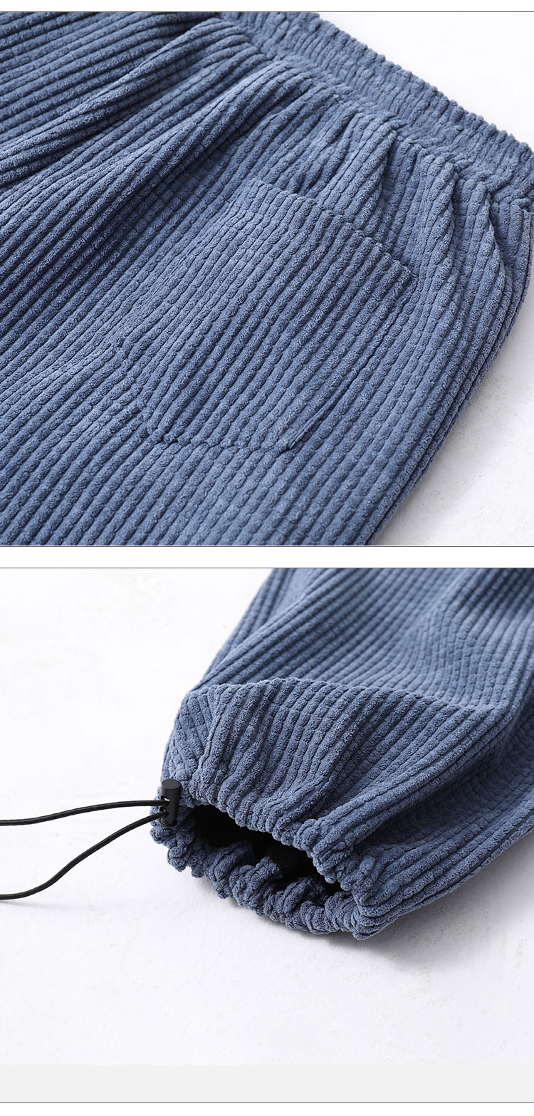 Joggers — Corduroy Drawstring Pants — additional view
